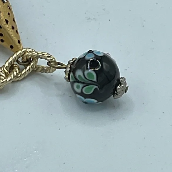 “VINTAGE ROPE DROP GLASS BEAD NECKLACE”. Unique Piece of Costume Jewellery. - Picture 9 of 16